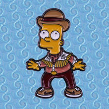 Homer Bart Ay, caramba Eat my shorts enamel pin retro Cartoon anime art brooch 2024 - buy cheap