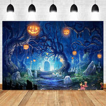 Cenário para fotografia de happy halloween, lanterna de abóbora estilo castelo fantasma, bastão, fotos, decorações de cabine, adereços de fundo 2024 - compre barato