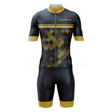 Conjunto de camisetas de Ciclismo para hombre, ropa de equipo profesional de carreras, color amarillo y negro, Maillot, vestidos, ropa de Ciclismo 2024 - compra barato