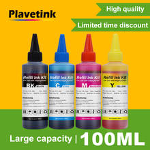 Plavetink 100ml Bottle Printer Dye Ink Refill Kit 4 Color For HP 932 933 XL Officejet 7110 7610 6600 6700 6100 7612 Cartridges 2024 - buy cheap