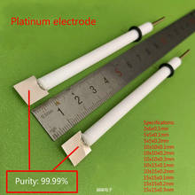 Platinum electrode. Purity 99.99%, specifications: 2x6x0.1mm, 5x5x0.1mm, 10x10x0.1mm, 15x15x0.1mm. 2024 - buy cheap