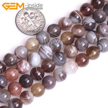 Gem-inside 6-12mm Natural Stone beads Round Botswana Sardonyx Agates Beads For Jewelry Making Beads 15inch DIY Beads Jewellery 2024 - buy cheap