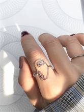 Charm Vintage Knuckle Midi Smile Face Ring For Woman Wedding Punk Men Bohemian Anillos Fashion Statement Jewelry 2024 - buy cheap