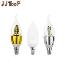 E14 LED Candle Bulb Light E27 Energy Saving Lamp 220V Spotlight Bombilla Lampara Chandelier For Home Decor 3W 5W 7W E12 B22 B15 2024 - buy cheap