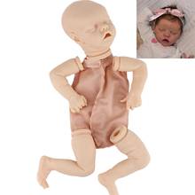 17 Inches Lifelike Newborn Sleeping Girl Reborn Baby Doll Twin A Vinyl Unpainted Kit Unfinished Doll Parts DIY Blank Doll Kit 2024 - buy cheap