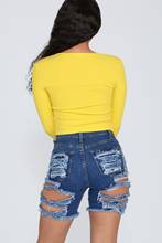 Trendy Woman Summer Ripped Denim Shorts Fashion High Waist Stretch Jeans Shorts Street Hipster Sexy Skinny Shorts New Arrival 2024 - buy cheap