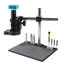 FHD 36MP 1080P Industrial Digital Video Microscope Camera 180X 300X Zoom Lens Aluminum Alloy Repair Workbench Microscope Stand 2024 - buy cheap