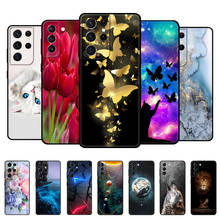 Funda trasera de silicona TPU para Samsung Galaxy S21, S21 +, S21 Ultra 5G, S21 plus, Galaxy S21 plus, bolsa negra de tpu 2024 - compra barato