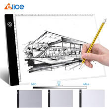 Elice-Tableta gráfica Digital A4 LED, tableta de dibujo, escritura, trazado, almohadilla de copia, tablero de trabajo con herramienta de pintura de diamante 2024 - compra barato