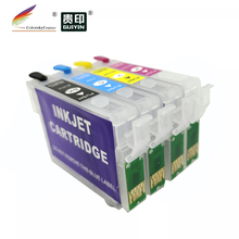Cartucho de tinta recargable para impresora Epson, tinta recargable de inyección de tinta compatible con T1331, T1332, T1333, T1334, Stylus N11, NX125, NX130, NX230, NX420, NX430, kcmy, 13ml 2024 - compra barato
