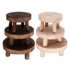 Wooden Plant Stand Flower Pot Base Holder Stool  Planter Pot Trays Flower Rack Strong Bonsai Holder Home Indoor Display Plant 2024 - buy cheap