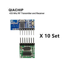 QIACHIP 10 Set 433Mhz Wireless Receiver Transmitter Remote Control Learning Code 1527 Decoder Module 4 CH output Learning Button 2024 - buy cheap