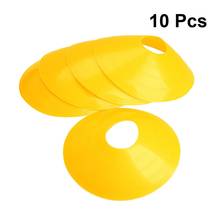 10PCS Football Training Sign Dish Plate Cone Obstacle Marker Tray Football Training Disc Equipment Ordinary Round Mouth (Yellow) 2024 - buy cheap