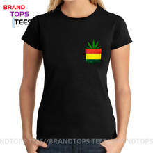 Africa Jamaica style Harajuku Tee shirt Vintage Rastafari Pocket Reggae T shirts Retro Rasta Flag Weed Leaf T-shirt 2024 - buy cheap