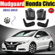 Брызговики для Honda Civiv 2012-2015 крыло брызговиков брызговик брызг автомобиля аксессуары для авто Styline спереди и сзади 4 шт. 2024 - купить недорого