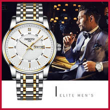 Luxury NIBOSI Mens Watches Famous Brand Fashion Quartz Wristwatches Waterproof Chronograph Casual Dress Watch Relogio Masculino 2024 - buy cheap