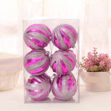 12 Pcs Christmas Xmas Tree decor Ball Glitter Bauble Hanging Home Party Ornament Decor Christmas supplies 2024 - buy cheap