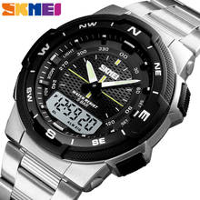 SKMEI Watch Men Fashion Sport Quartz Clock Mens Watches Top Brand Luxury Full Steel Business Waterproof Watch Relogio Masculino 2024 - buy cheap