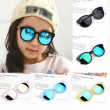 New Boys Girls Accessories Frosted Candy Color Children Glasses Sunglasses Shades Bright UV400 Protection Stylish Frame Outdoor 2024 - buy cheap