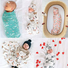 Conjunto de Manta y sombrero para bebé recién nacido, Kit de gorro envolvente, saco de dormir, ropa de cama, Toalla de baño, accesorio de fotografía, 2 uds. 2024 - compra barato