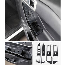 Reposabrazos de carbono ABS para coche, accesorio para Ford Explorer 2020 2021, interruptor de elevación de cristal, marco de Control, embellecedor de cubierta de Panel 2024 - compra barato