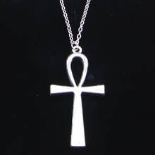 Colar cruz egípcia, pingente de símbolo da vida, cruz de 52x28mm, feminino, masculino, joia para presente, gargantilha, 20 peças 2024 - compre barato