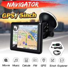 Navegador GPS con pantalla táctil HD de 5 pulgadas para coche, 4GB + 128GB, 4G, Mapa Global/Mapa de Australia, navegación Multimedia automática AVIN 2024 - compra barato