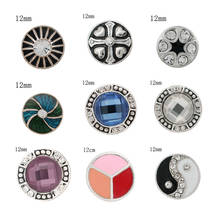 LOVE Sun-abalorios de diamantes de imitación de 12mm, botón a presión de Metal, joyería artesanal, KS2026 2024 - compra barato