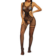Sexy Underwear Women Erotic Lingerie  Hollow Fishnet Stockings for Sex Babydoll Porno Crotchless Teddy Transparent Sexy Costumes 2024 - buy cheap
