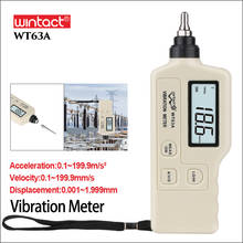 WINTACT Vibration Analyzer Digital Vibration Meter Vibrometer Analizador De Vibraciones Handheld WT63A Vibrator Vibration Tester 2024 - buy cheap