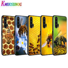 Golden honeycomb honey bee for Huawei Honor 9S 9A 9C 30 20 10i 9X Lite 8X 20 10 10i 9 Lite 8C 8A 7C 7A Pro Black Phone Case 2024 - buy cheap