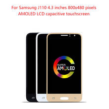 Оригинальный супер AMOLED 4,3 "ЖК-дисплей для Samsung Galaxy J1 Ace ЖК-дисплей J110 J110H J110F ЖК-сенсорный экран дигитайзер сборка 2024 - купить недорого