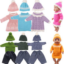 New Sweater Handmade Custom Fit 18 Inch American And 43 Cm Baby New Born Doll Clothes Accessories, Our Generation, Gift For Girl 2024 - buy cheap