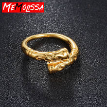 New Fashion Classic Gold Ring Titanium Steel Wedding Engagement Rings For Women Men Carved Jewelry For Man High Quality 2024 - buy cheap