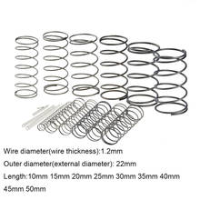 10PCS 1.2*22*10-50mm Spring Steel Small Compression Release Mechanical Return Spring Pressure Spring OD 22mm 1.2x22x10-50mm 2024 - buy cheap