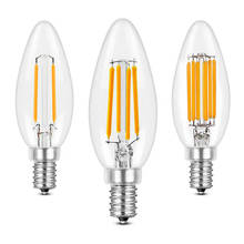 Led edison lâmpada e14 lâmpada led 2w 4 8 12 ac 220v 240v lâmpadas retro vintage vela luz c35 c35l bombillas conduziu a lâmpada 2024 - compre barato