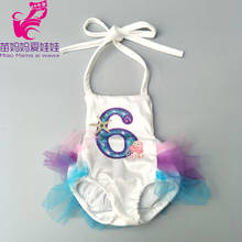 Doll swimsuit for 43cm baby doll bikini 18 inch doll swimming clothes 2024 - buy cheap