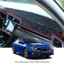 Cubierta de plataforma para salpicadero de coche, almohadillas antipolvo, y LHD RHD, para Honda CIVIC 2012 2024 - compra barato