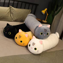 Juguetes de peluche de gato Kawaii, almohadas de lectura de dibujos animados para bebé, muñecos de peluche suaves, almohada para piernas para dormir 2024 - compra barato