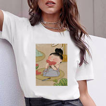 Camiseta con estampado de ilustración Vintage china para mujer, camisa divertida de los años 90, Hip Hop, Punk, ropa de calle a la moda, envío directo 2024 - compra barato