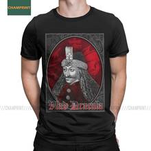 Camiseta gótica de Vlad Dracula para hombre, camisa Vintage de algodón, Tepes, gótica, vampiro, película de terror, el Impaler, camisetas de manga corta 2024 - compra barato