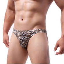 Calzoncillos cortos de seda de hielo para hombre, ropa interior Sexy, bragas ajustadas de tiro bajo, bolsa convexa en U, Cueca, calzoncillos de talla grande M-3XL 2024 - compra barato