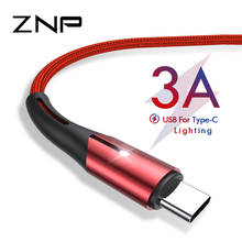 ZNP USB C Cable 3A Fast Charging USB Type C Cables For Samsung S10 S9 Huawei Quick Charging Fast Charger Data Cable USB C Cord 2024 - buy cheap