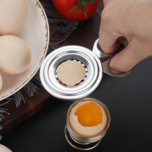 Cortador de casca de ovos em aço inoxidável, tesoura para abrir ovos, ferramentas de cozinha, corte criativo, descascador de ovos, ferramenta de cozinha 2024 - compre barato