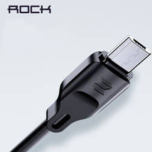 Кабель ROCK Microusb 2A Быстрая зарядка Micro USB шнур для samsung S7 Xiaomi Redmi Note 5 Pro Android телефон кабель Micro usb зарядное устройство 2024 - купить недорого