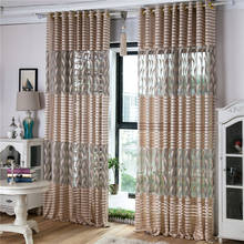 Retro Voile Curtains For Living Room Bedroom Hotel Decor Sheer Curtain Voile Collocation Custom Gauze Net Grid Tulle Cortinas 2024 - buy cheap