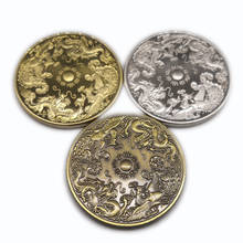 New Customized Prosperity Brought by the Dragon and the Phoenix Silver Gold Plated Coin Commemorative Coins Traditional Gifts 2024 - buy cheap