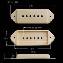 2PCS P90 Guitar Pickup Cover Bridge Lid 52/50mm For Guitar Replacement Cream 2024 - buy cheap