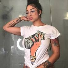 Echoine Summer Short Sleeve Cartoon Printed Tee Shirt Cute Women T Shirt  Mujer Tumblr Harajuku O Neck Tee Streetwear New 2021 2024 - buy cheap