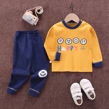 Пижамный комплект для новорожденных мальчиков и девочек, из хлопка 2024 - купить недорого